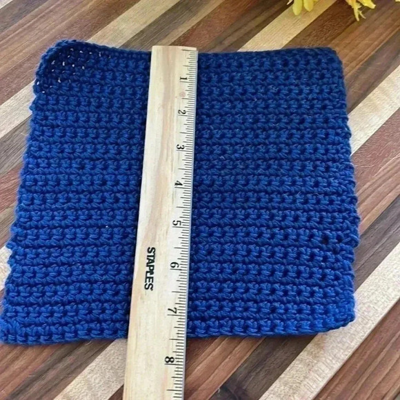 100% Cotton Handmade Washcloth, Set of 3 - Picture 5 of 10